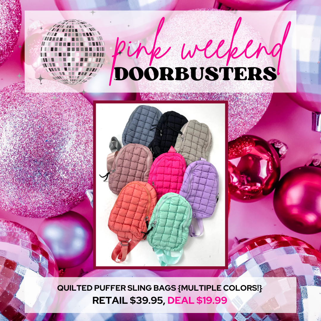 PW DOORBUSTER DEAL!!! Quilted Puffer Sling Bags {Multiple Colors!}