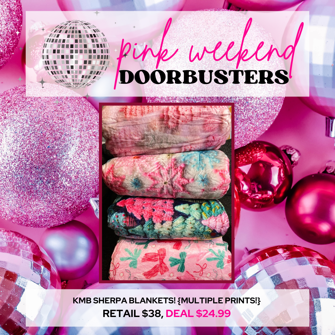 PW DOORBUSTER DEAL!!! KMB Sherpa Blankets! {Multiple Prints!}