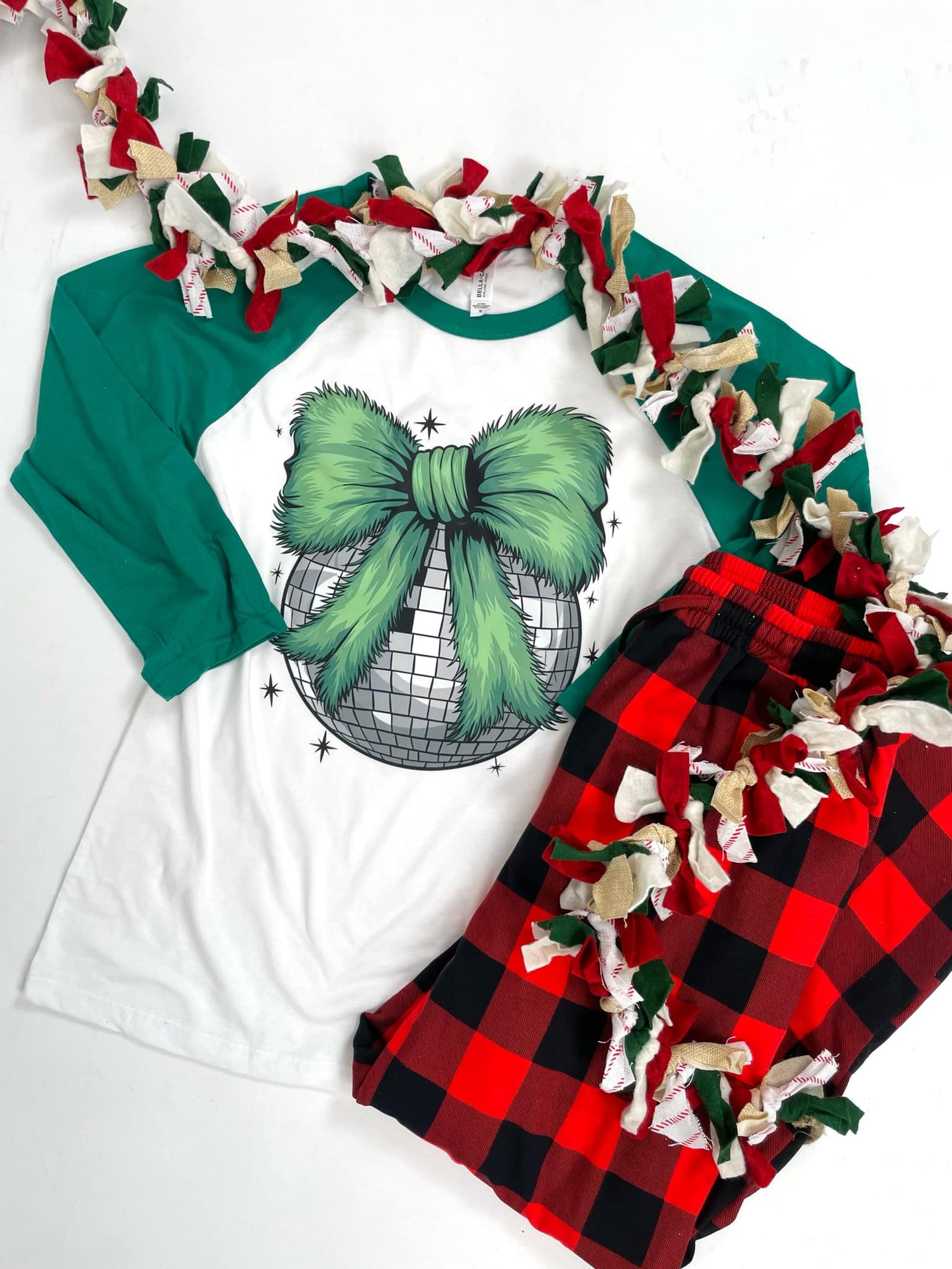 Grinchy Disco Bow Graphic Tee {Custom Order!}