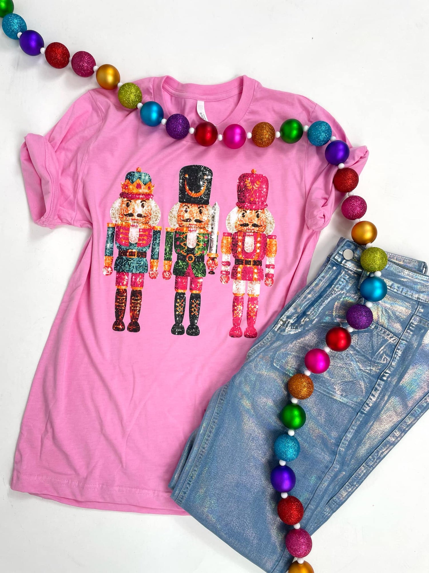 Sparkly Nutcracker Faux Sequin Graphic Tee {Custom Order!}