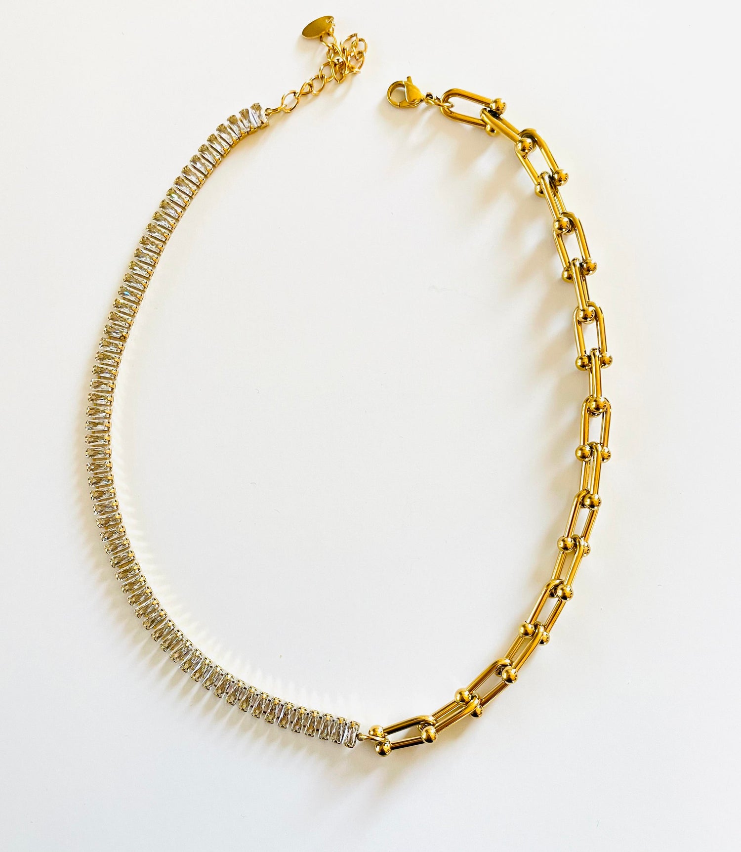 Rock Steady Diamond Necklace - GOLD or SILVER  {Waterproof Jewelry!}