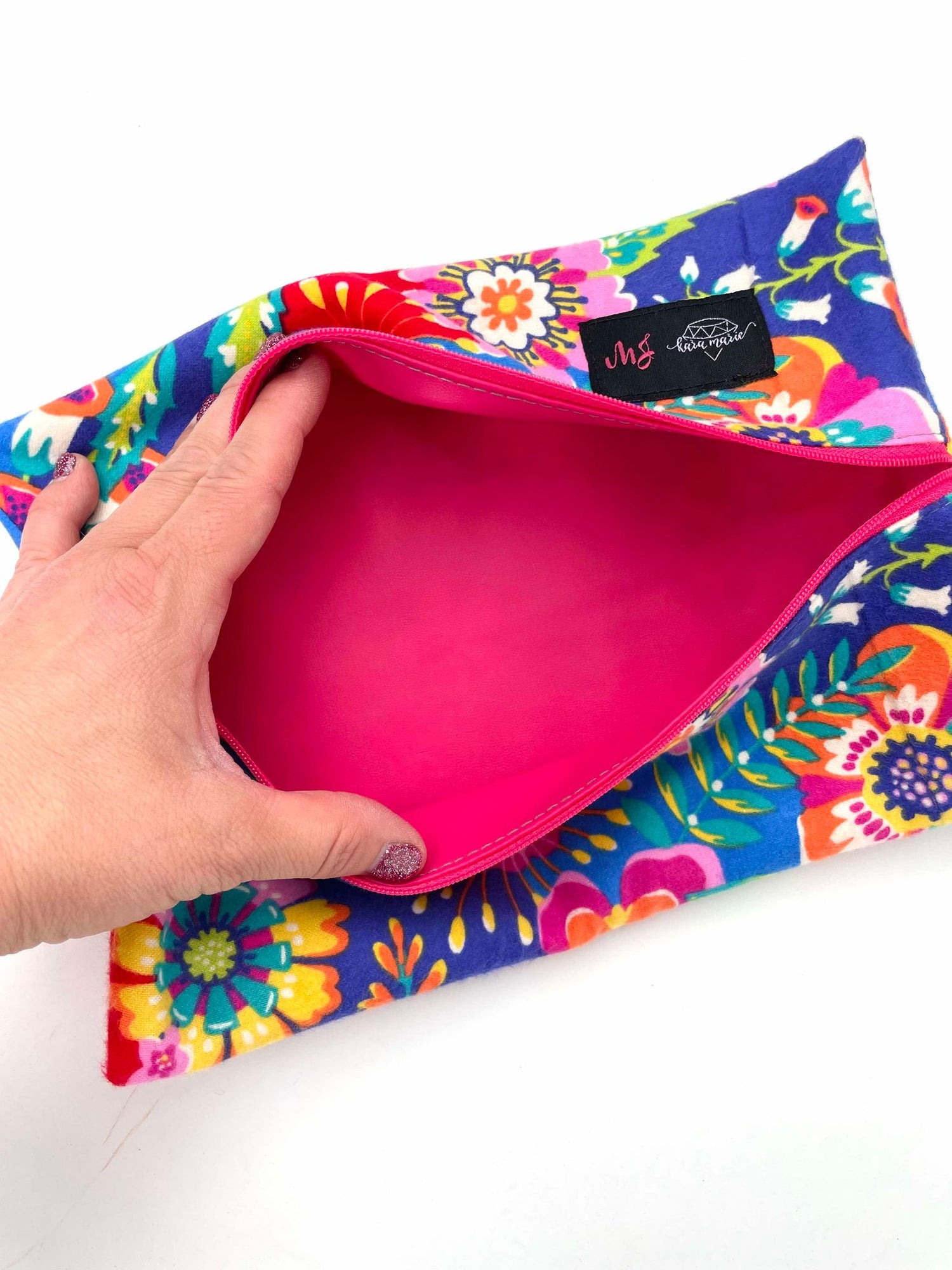 MakeUp Junkie Bag - Fiesta Floral (Multiple Sizes!)