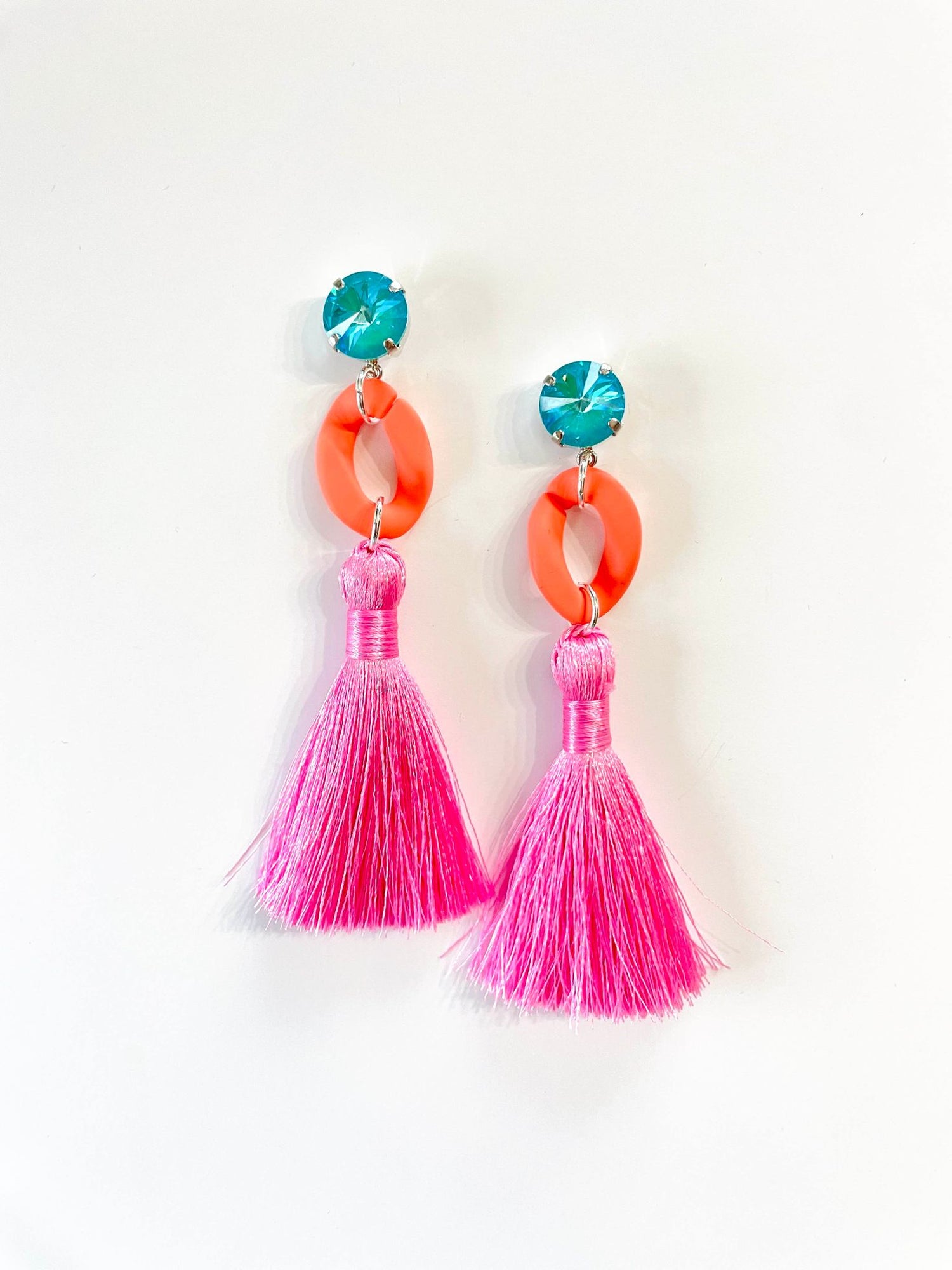 Peachy Keen Tassel Earrings