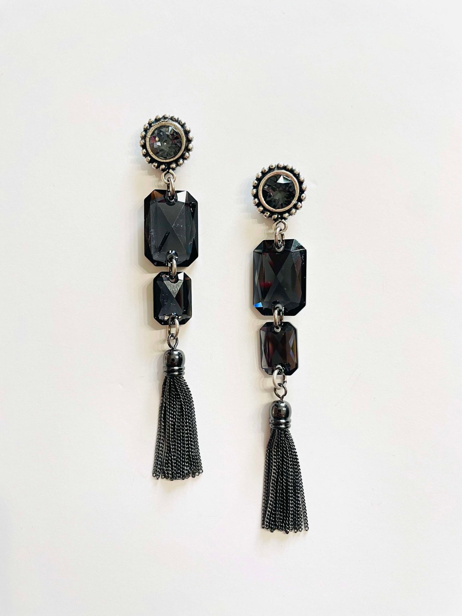 Midnight Bliss Fringe Earrings