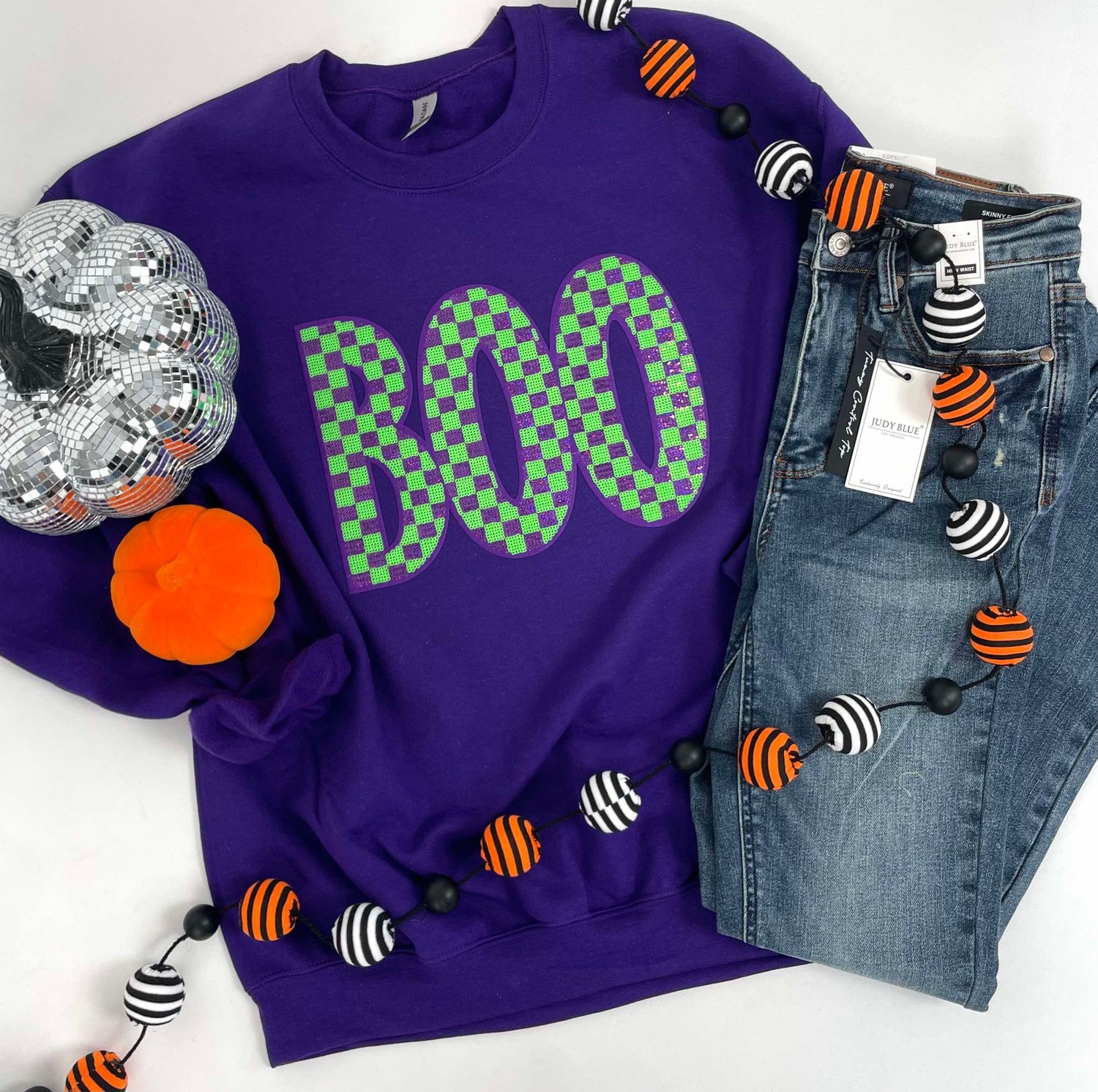 Boo Sequin Sweatshirt {Multiple Colors!}