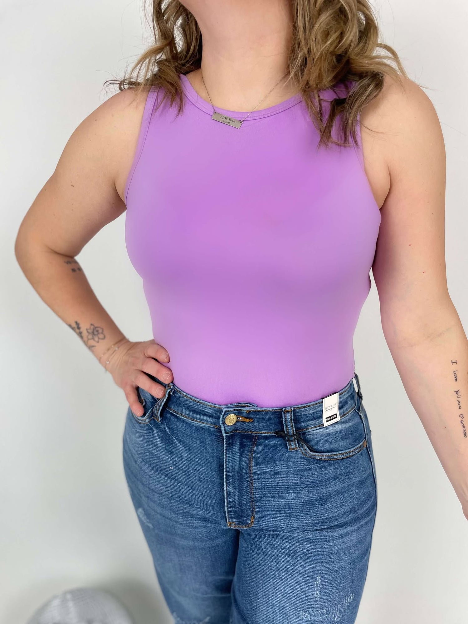 Smooth Sailing Bodysuit in Bright Lavender