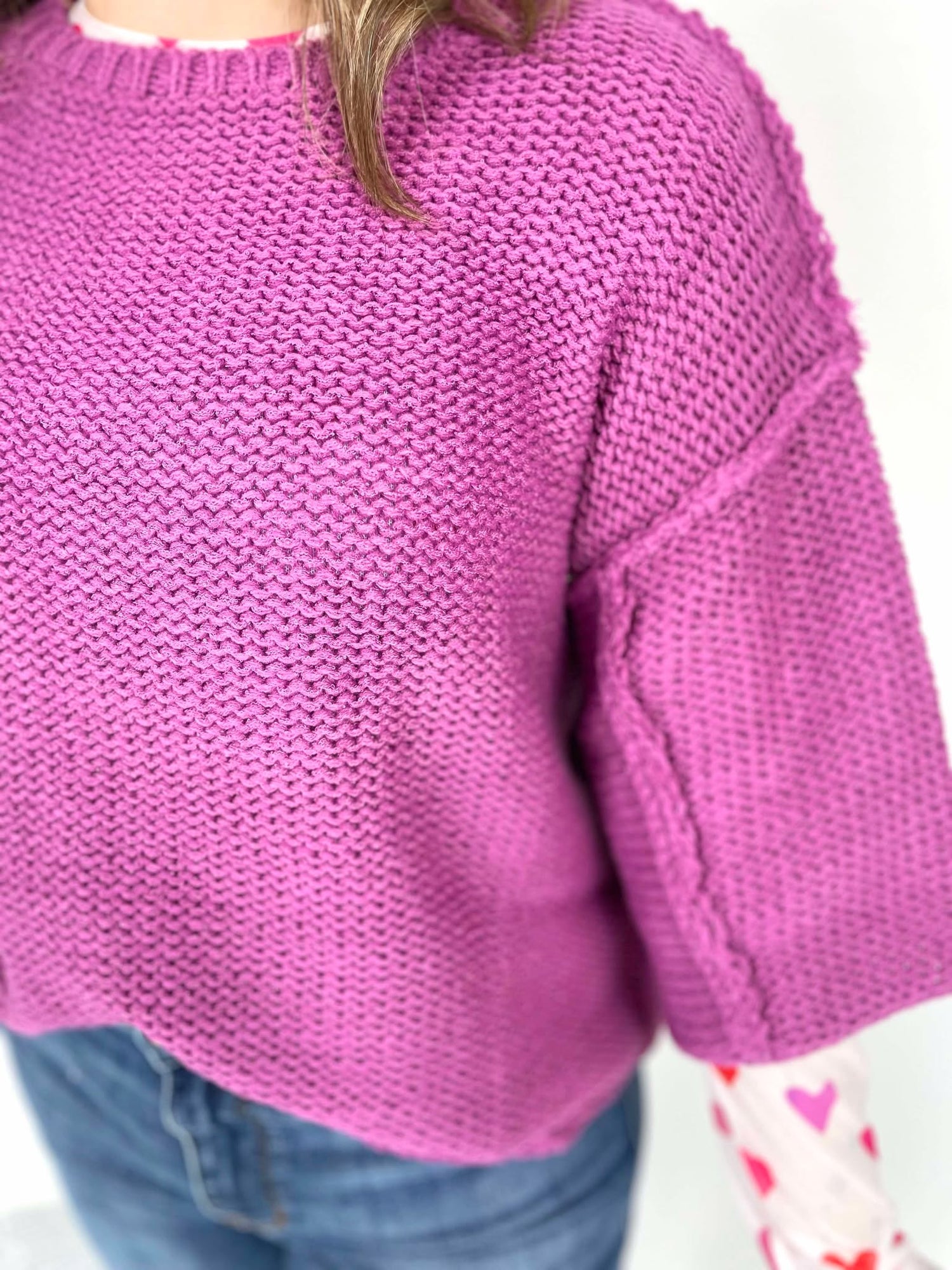 Out of the Box Sweater in Orchid