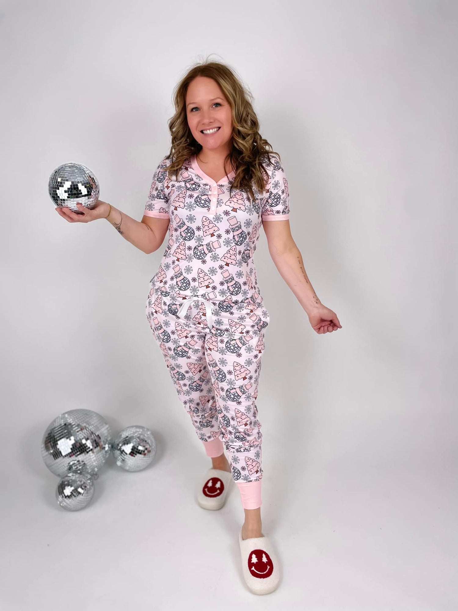 Pajama Set - Disco Snowman