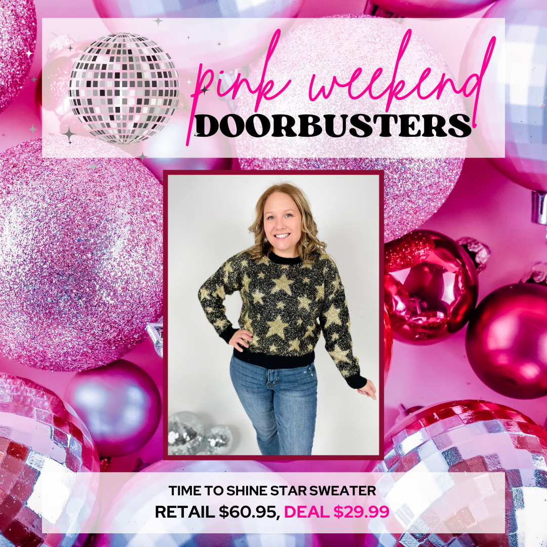 PW DOORBUSTER DEAL!!! Time to Shine Star Sweater