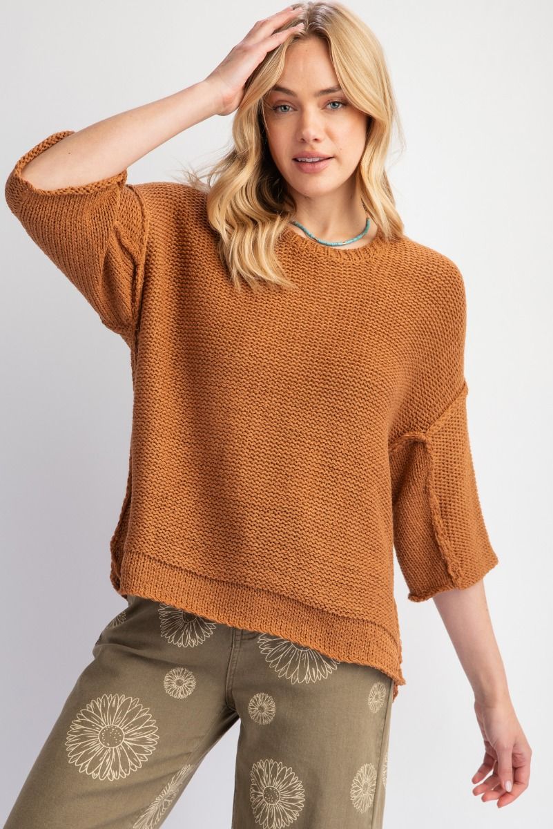 Out of the Box Sweater in Camel