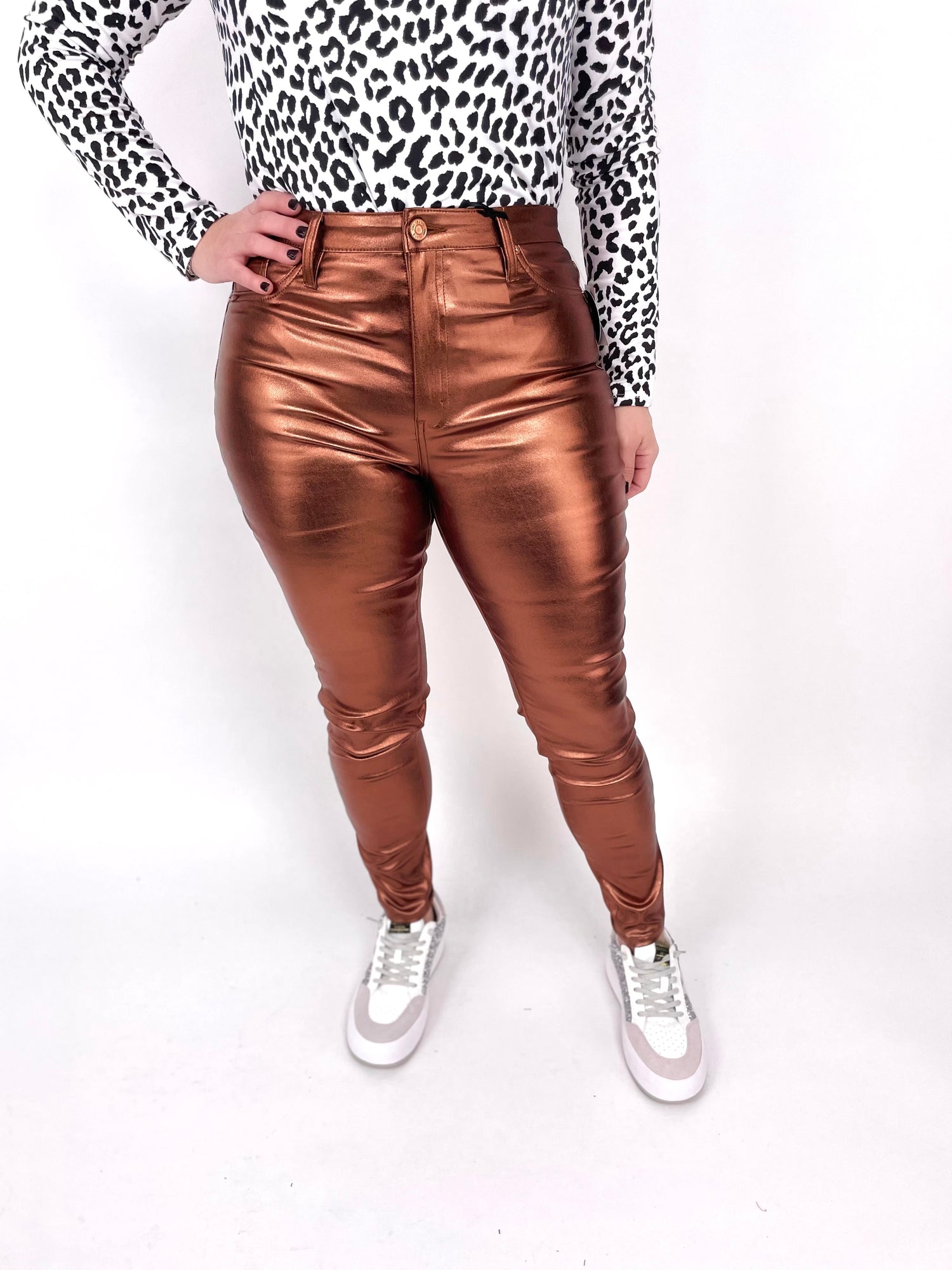 To Be With You Skinny Jeans In Copper