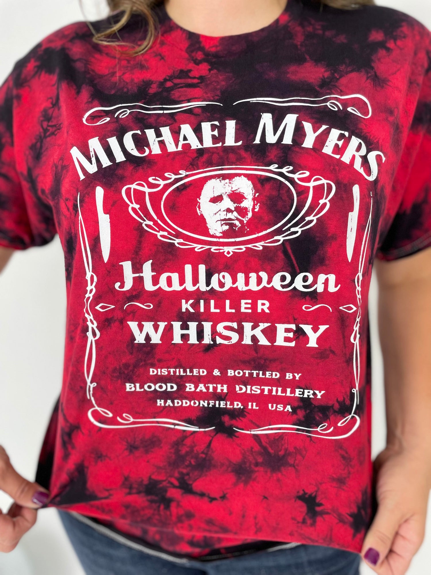 Michael Myers Halloween Killer Whisky Graphic Tee