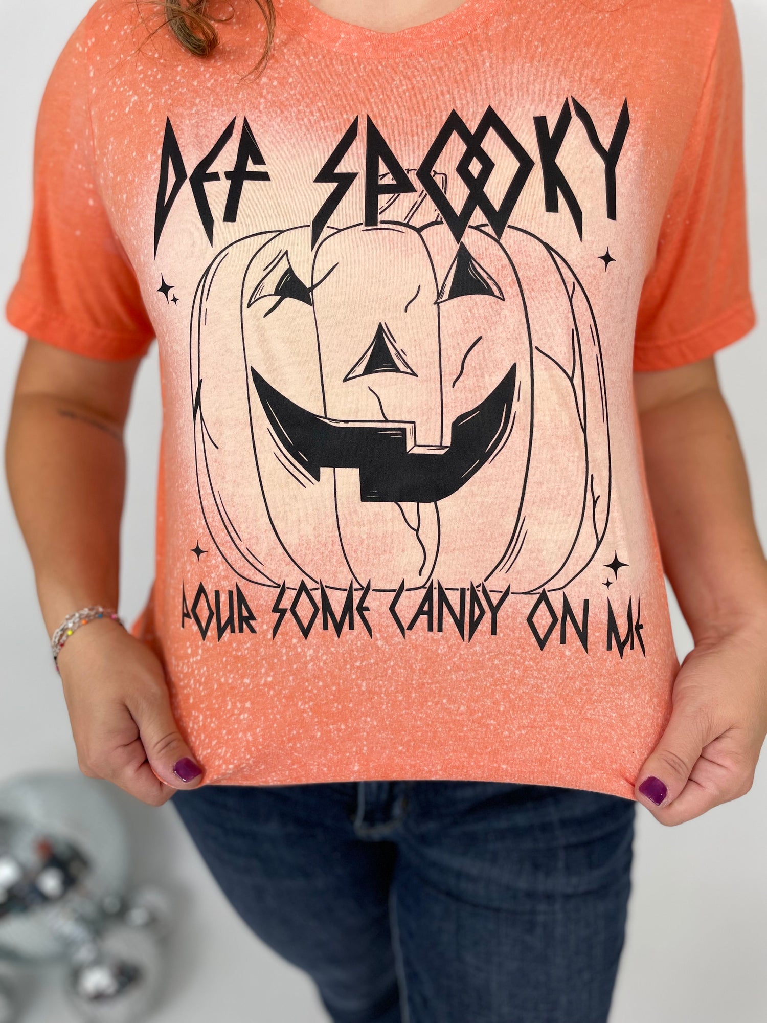 Def Spooky Pour Some Candy On Me Graphic Tee