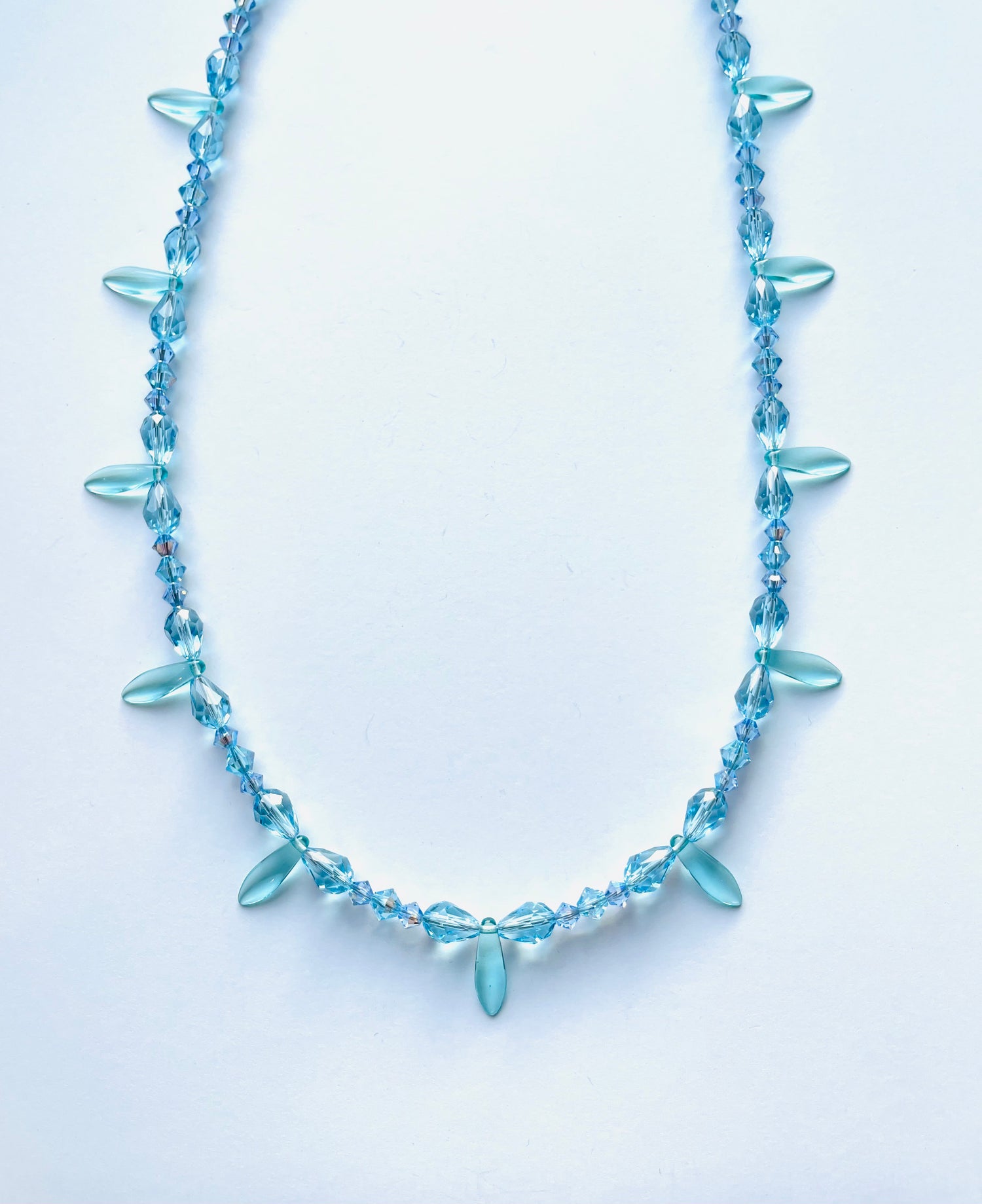 Frozen Icicles Beaded Necklace