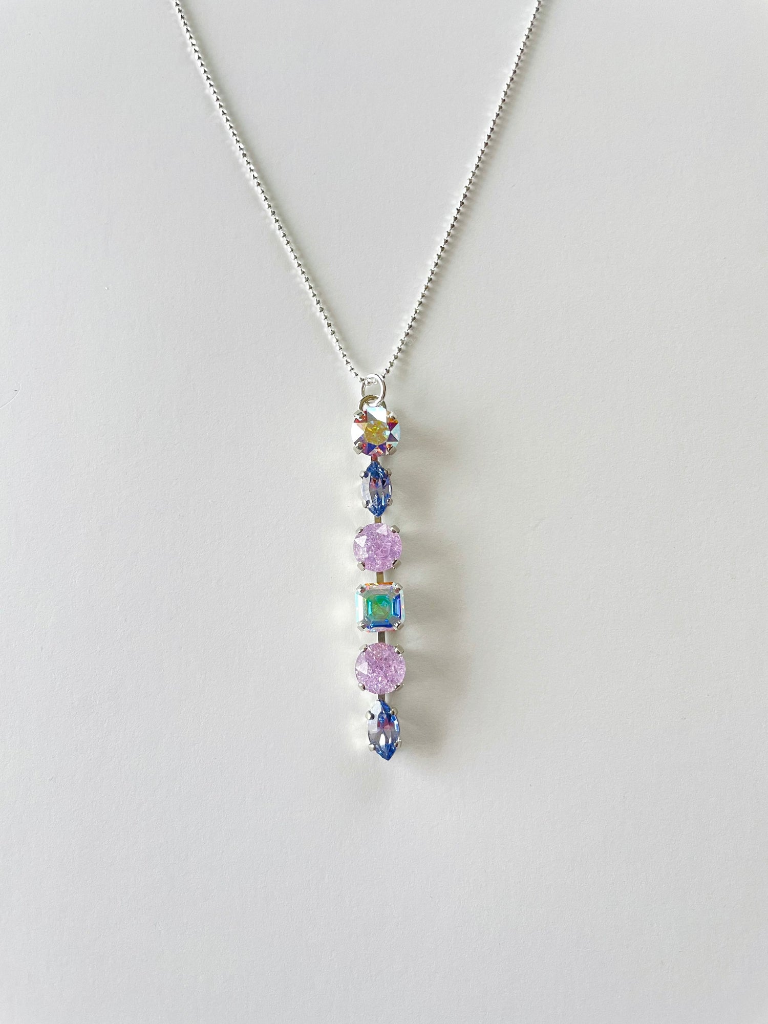 Confetti Drop Necklace in Violet Ice