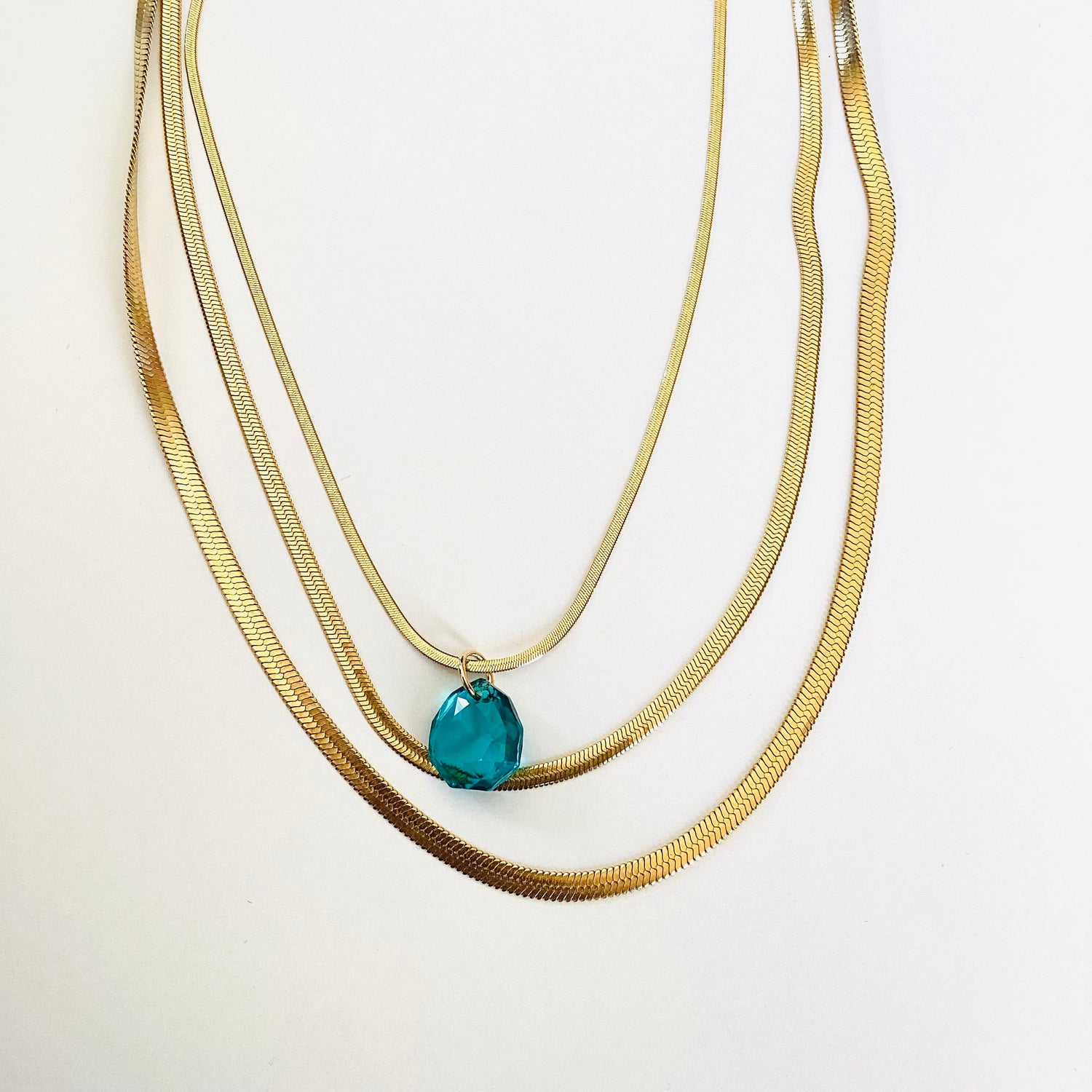 Totally Turquoise Triple Strand Necklace