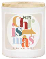 Merry Christmas Colorful Candle