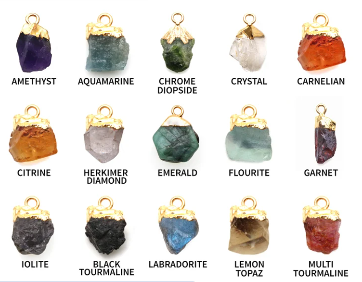 Charm Bar - Raw Free Form Gemstone Charms! {Multiple Styles}