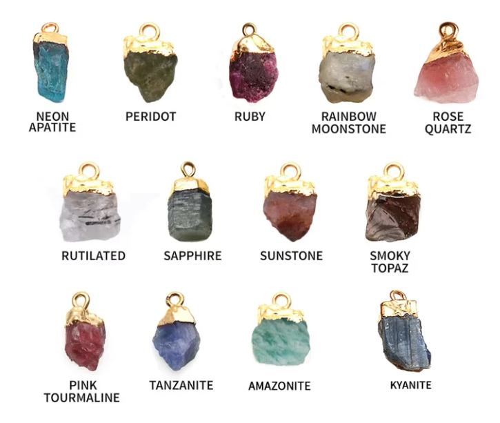 Charm Bar - Raw Free Form Gemstone Charms! {Multiple Styles}