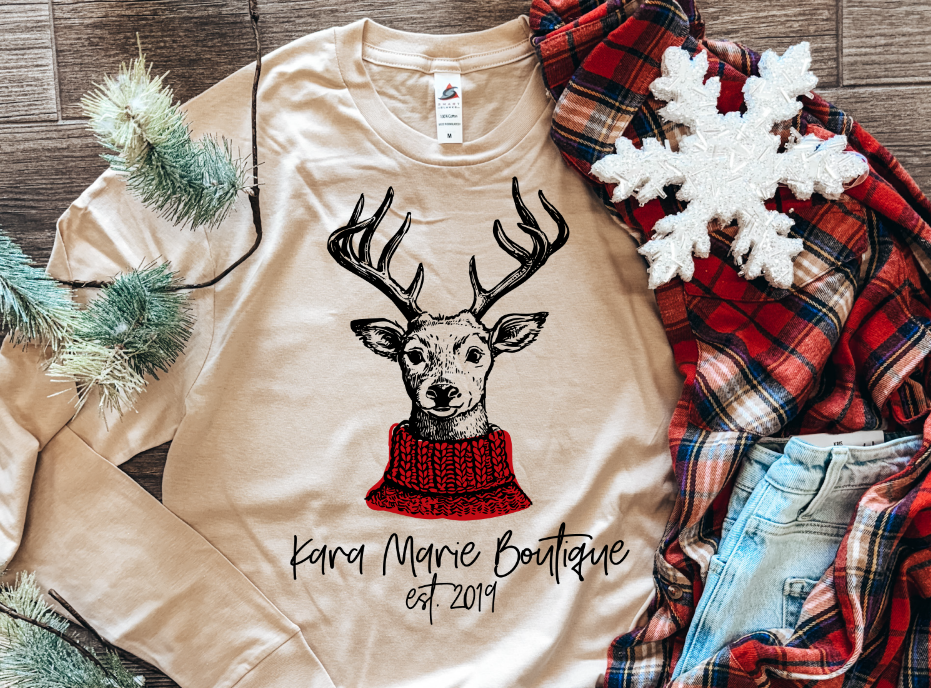 Reindeer KMB Long Sleeve Top