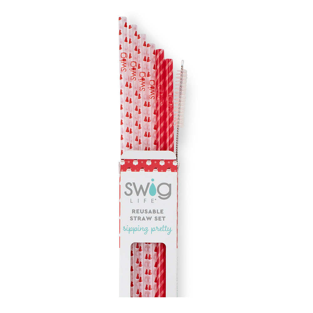 Swig Reusable Straw Set - HOLIDAY - (Multiple Colors!)