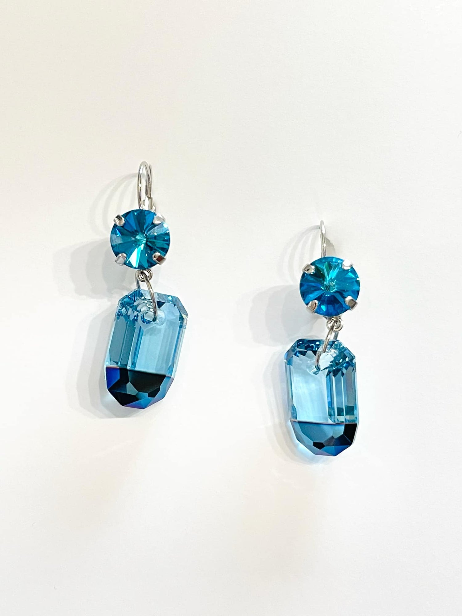 Dipped Earrings in Bermuda Blue