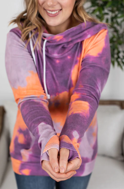 Ashley Hoodie - Fall Tie Dye