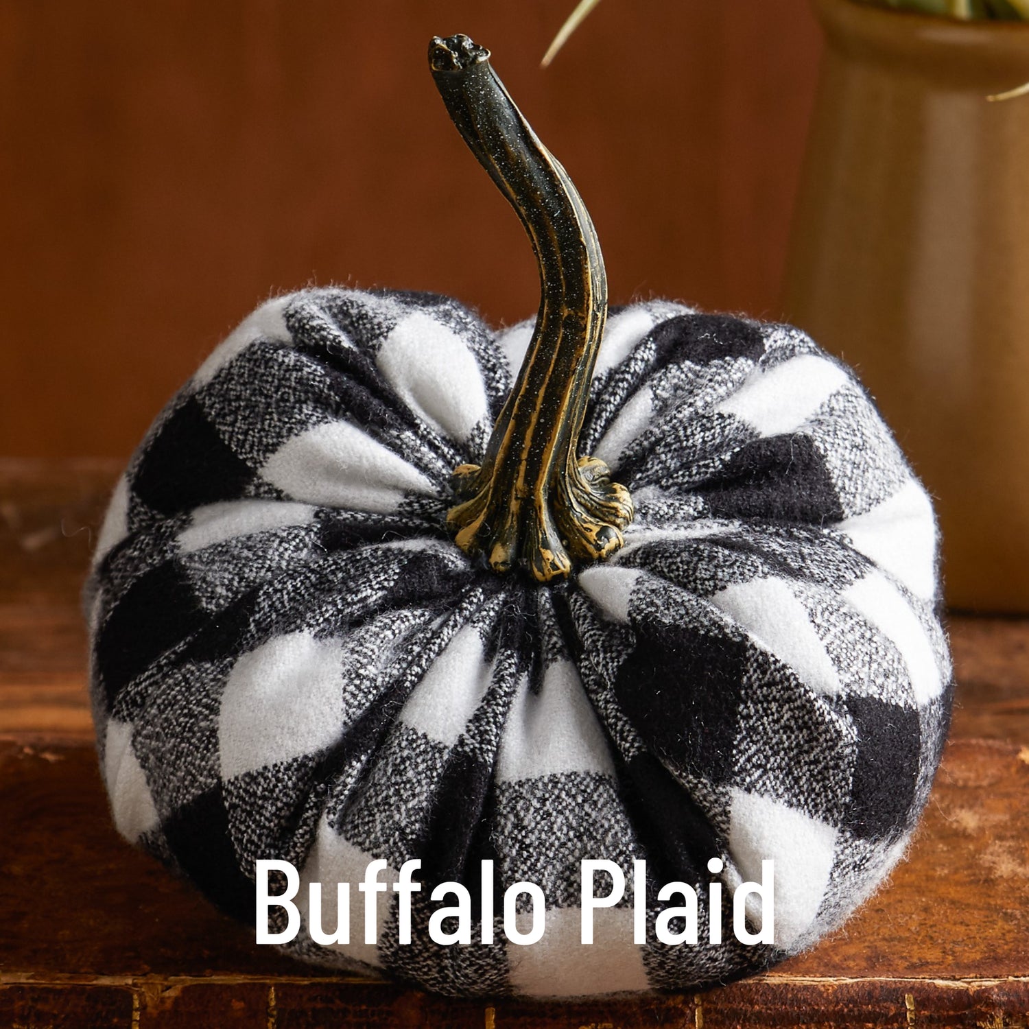 Buffalo Plaid Pumpkin