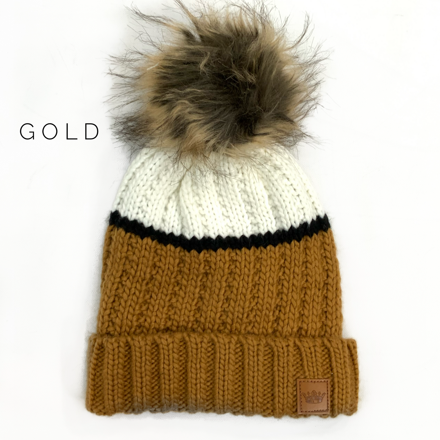 Color Block Pom Hat