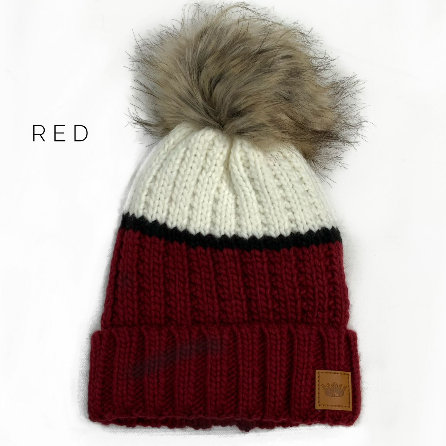 Color Block Pom Hat