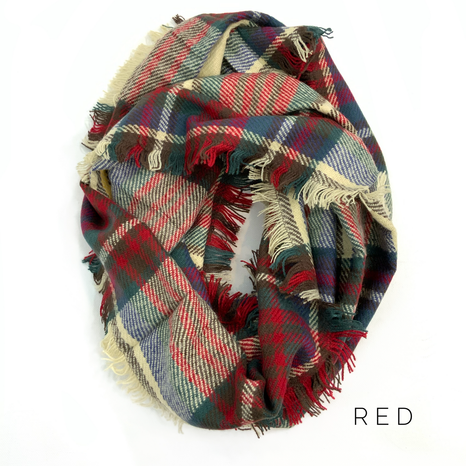 Plaid Infinity Scarf