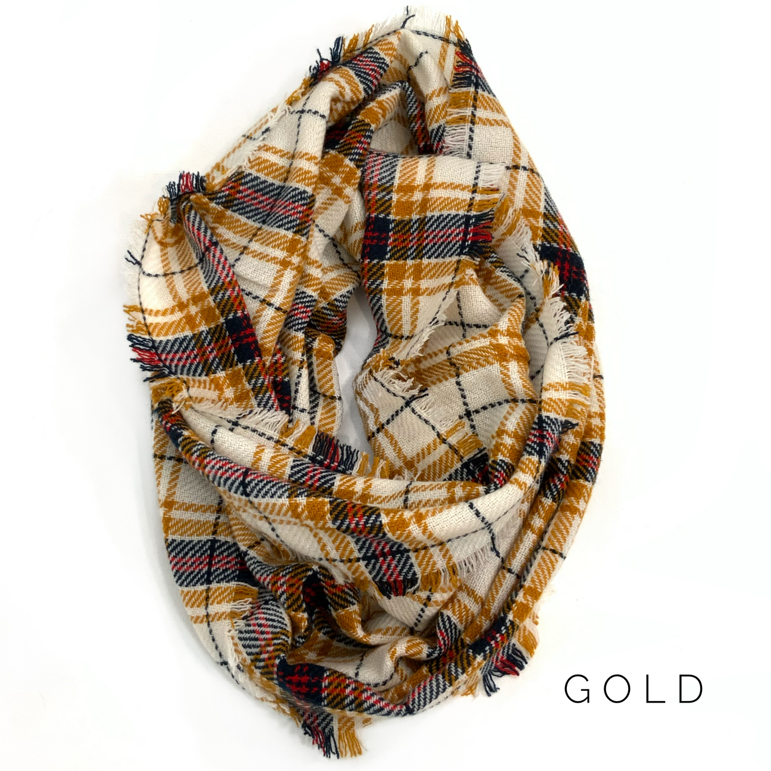 Plaid Infinity Scarf