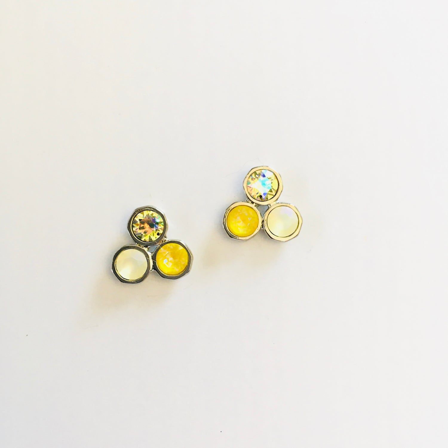 Sunshine Collection! Triple Cluster Earrings