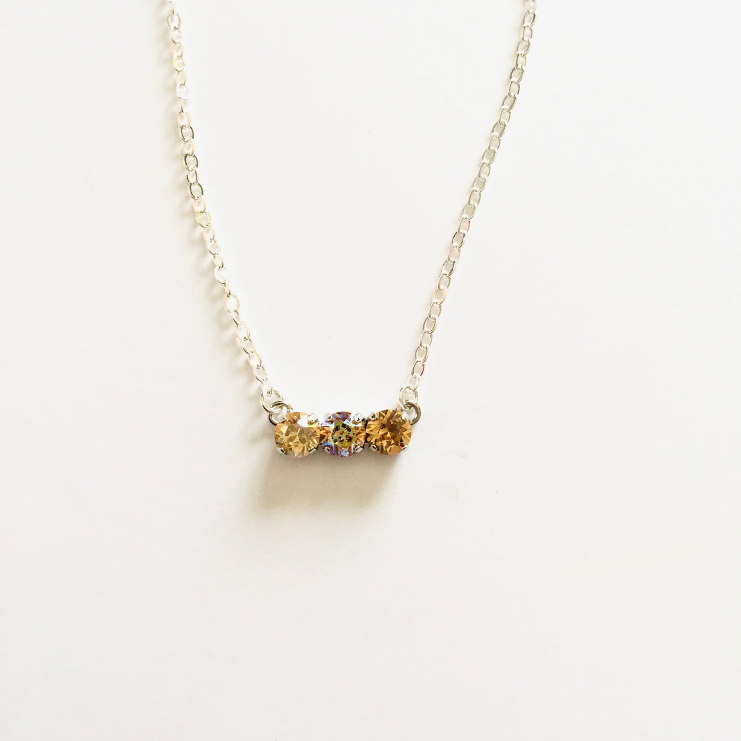 Triple Bar Necklace featuring LCT White Patina